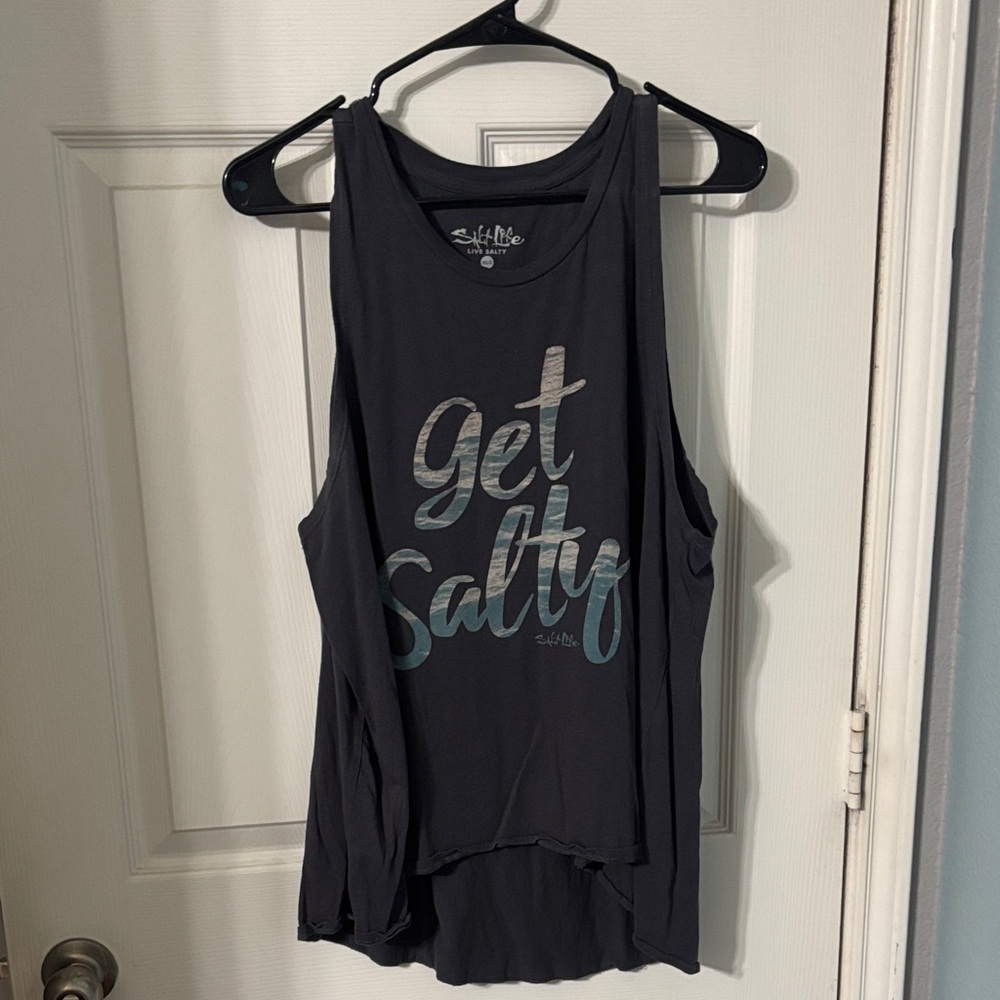 Salt Life Women's Black 'Get Salty' Muscle Tee